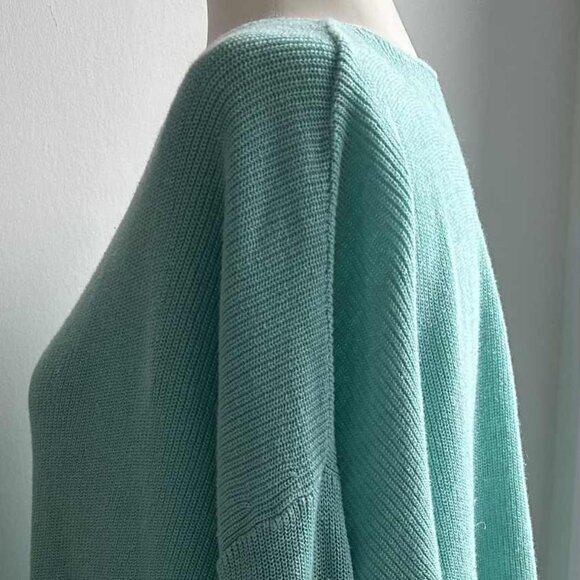 Eileen Fisher Seafoam Italian Organic Linen-Cotton Knit Boatneck Sweater – US XL - Picture 5 of 11